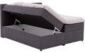 Goossens Boxspring Store met opbergruimte - grijs - 160 x 212 cm cm