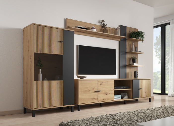 Meubella - Wandmeubel Austin - Eiken