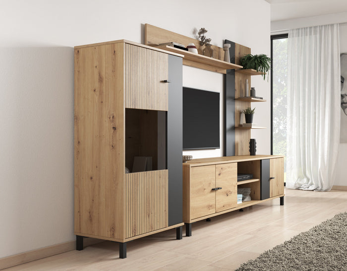 Meubella - Wandmeubel Austin - Eiken