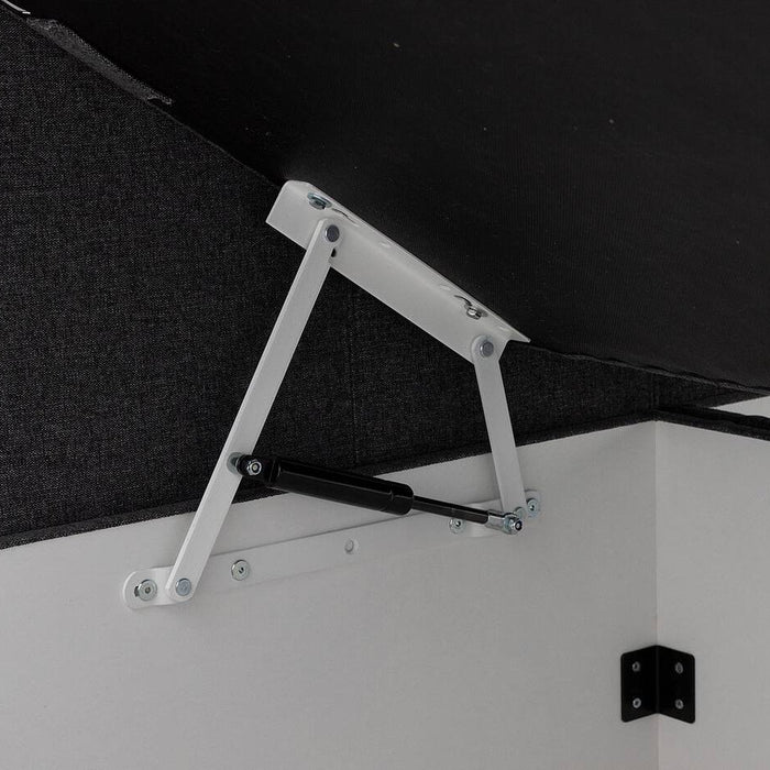 Goossens Boxspring Store met opbergruimte - grijs - 160 x 212 cm cm