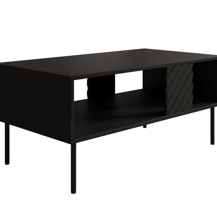 Meubella - Salontafel Laguna - Zwart - 100 cm