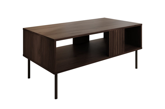 Meubella - Salontafel Tartagal - Donkerbruin eiken - 100 cm