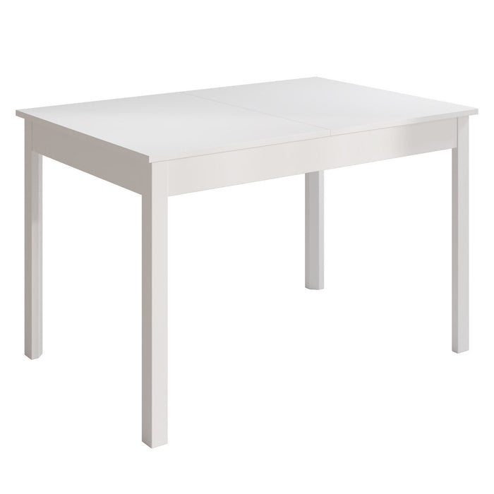 Meubella - Eetkamertafel Steve - Wit - 160 cm - Uitschuifbaar