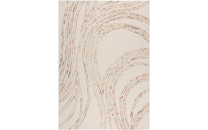 Goossens Vloerkleed Swirl in Naturel, orange (swirl)