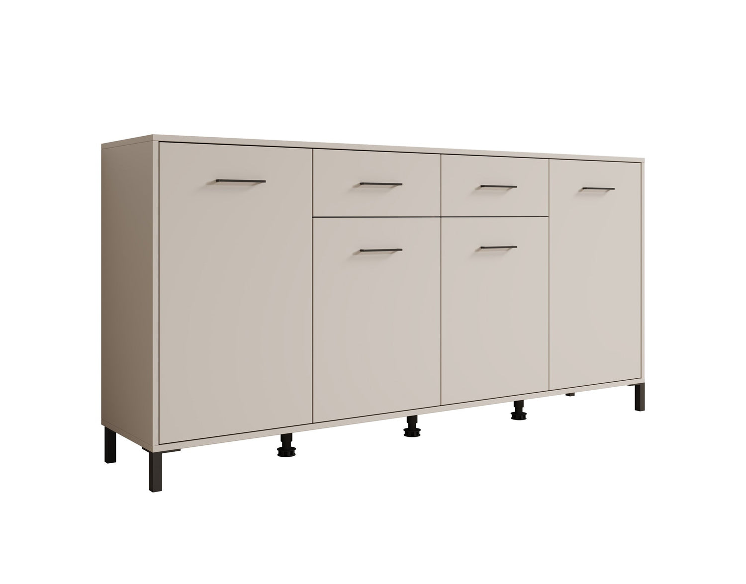 Meubella - Dressoir Vidor - Beige - 183 cm