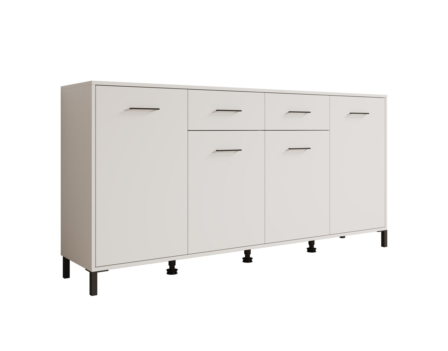 Meubella - Dressoir Vidor - Wit - 183 cm