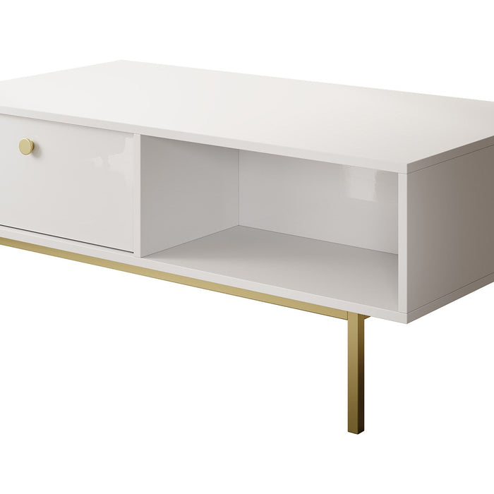 Meubella - Salontafel Frazer - Wit - 110 cm