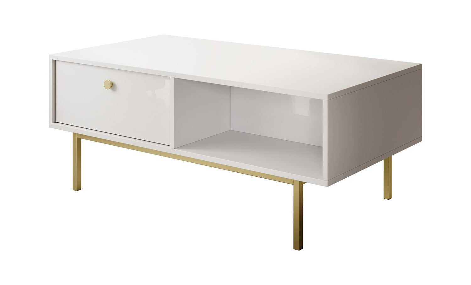 Meubella - Salontafel Frazer - Wit - 110 cm