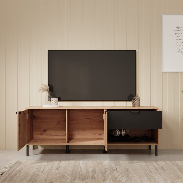 Meubella - TV-Meubel Malaika - Eiken - 150 cm