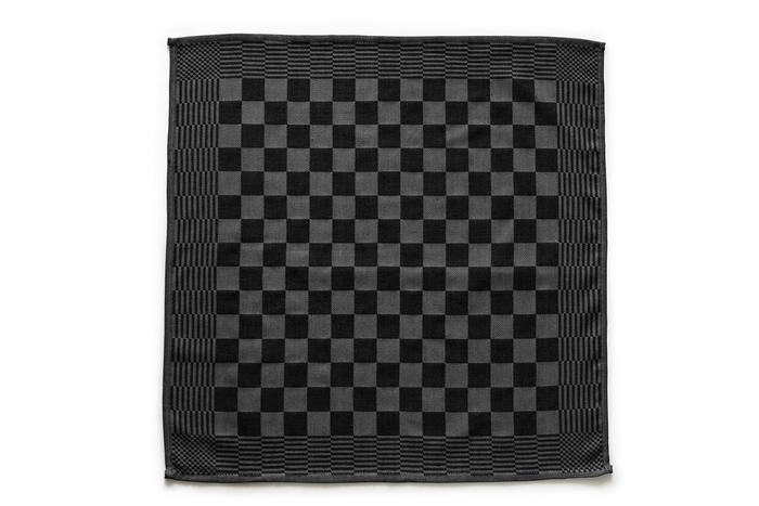 LINNICK Theedoekenset Blok 65x65cm - zwart - set van 10
