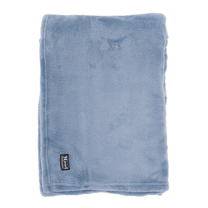 In The Mood Collection Famke Fleece Plaid - 180 x 130 cm - Lichtblauw