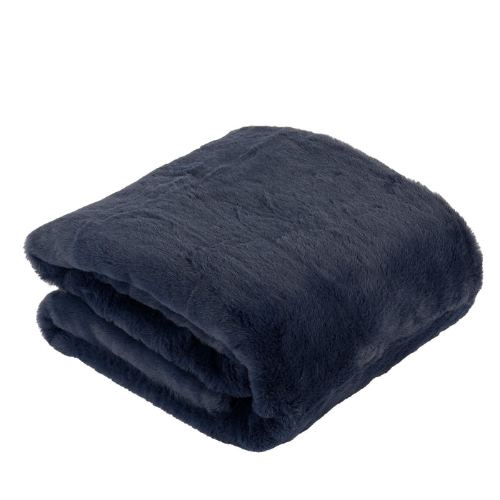 In The Mood Collection Bronte Fleece Deken - L200 x B150 cm - Blauw