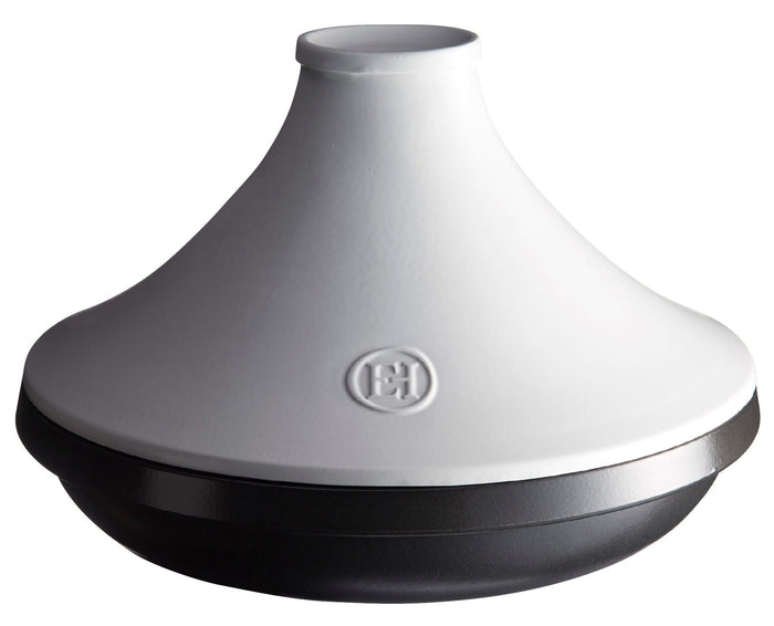 Emile Henry Tajine Delight - Zwart | Wit - Geschikt voor inductie - ø 33.5 cm | 4 liter