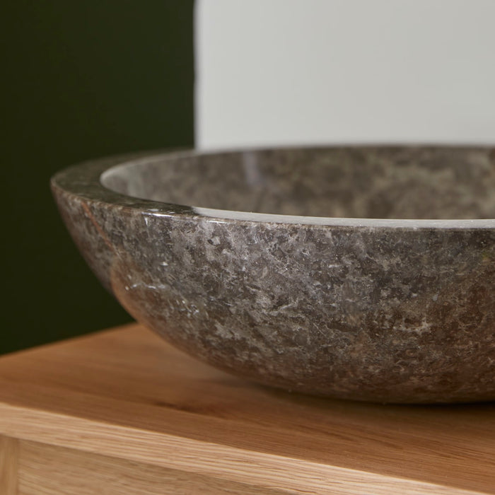 Tikamoon - Calypso - Marmeren wastafel grey