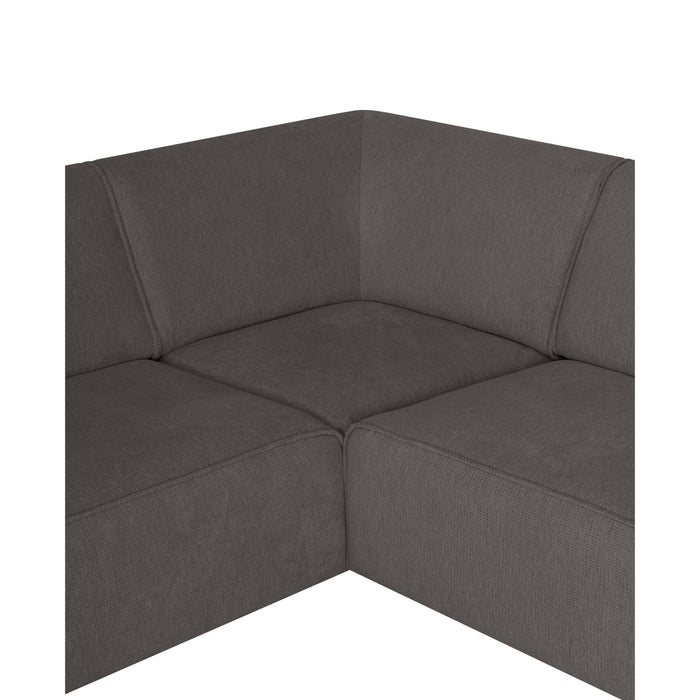 by fonQ Loft Hoekbank Links - Chenille - Antraciet