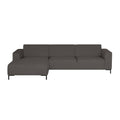 by fonQ Loft Hoekbank met Chaise Longue Links - Chenille - Antraciet