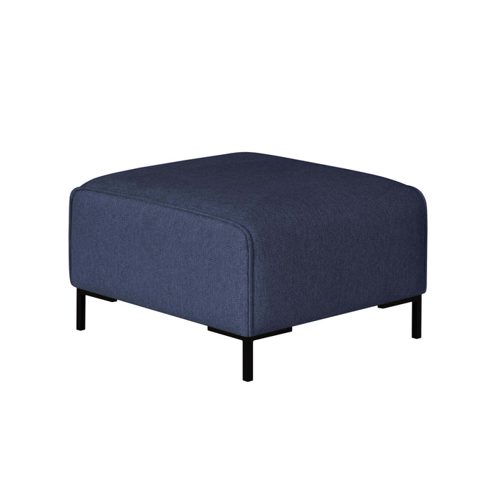 by fonQ Loft Hocker - Chenille - Donkerblauw