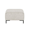 by fonQ Loft Hocker - Chenille Melange - Ecru