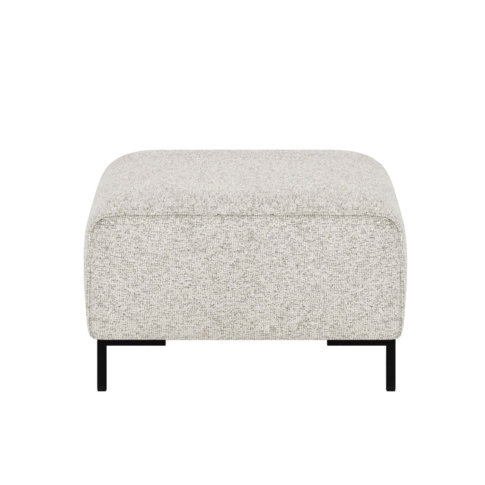 by fonQ Loft Hocker - Chenille Melange - Ecru