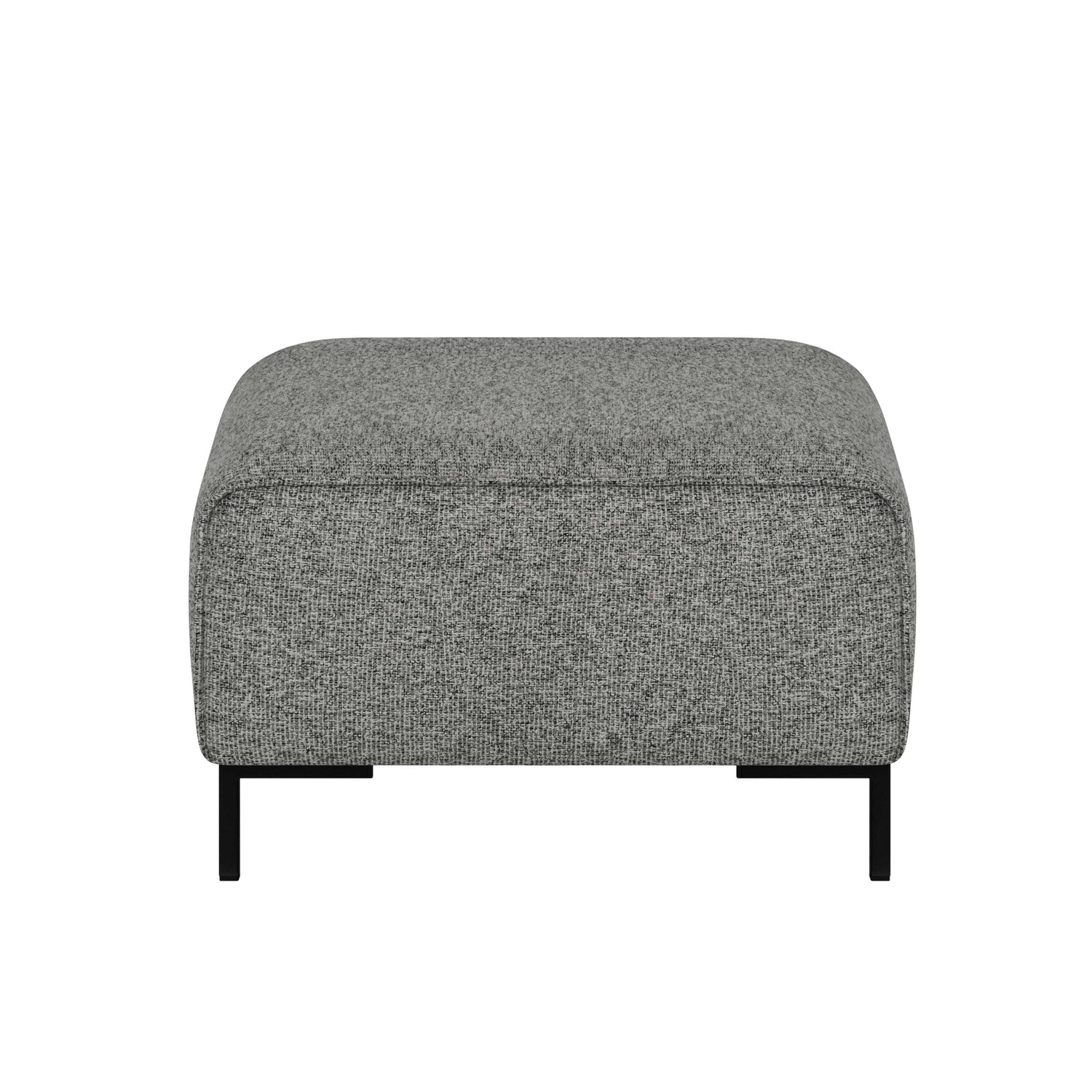 by fonQ Loft Hocker - Chenille Melange - Steengrijs