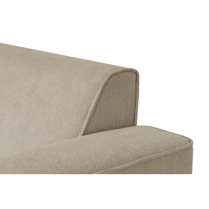 by fonQ Loft Hoekbank met Chaise Longue Links - Chenille - Greige