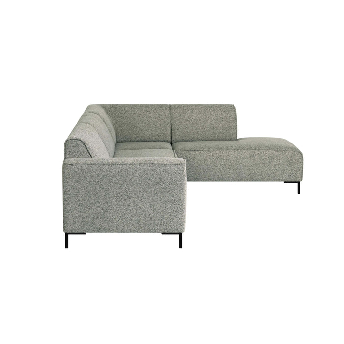 by fonQ Loft Hoekbank Rechts - Chenille Melange - Mintgroen