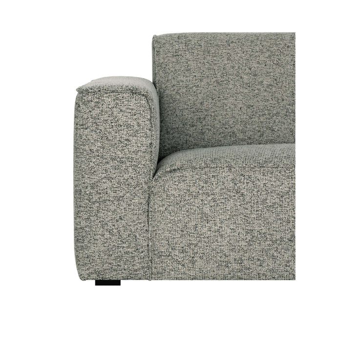 by fonQ Loft Hoekbank Rechts - Chenille Melange - Mintgroen