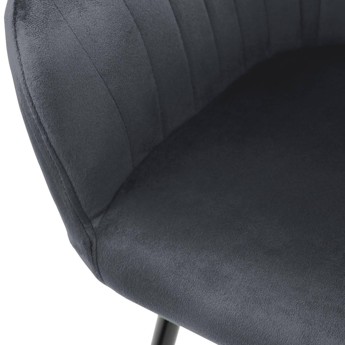 ML-Design Eetkamerstoel Perrin velvet set van 6