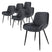ML-Design Eetkamerstoel Diadema velvet set van 6