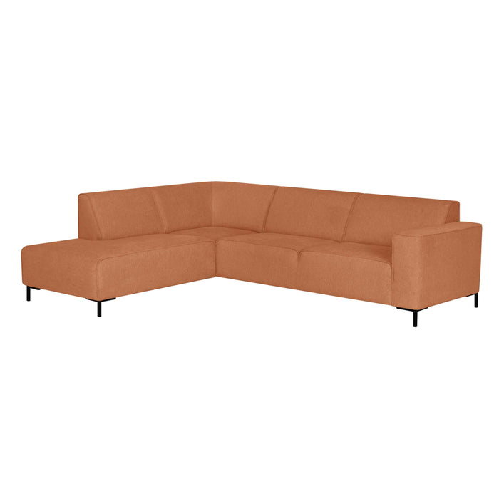 by fonQ Loft Hoekbank Links - Chenille - Roest