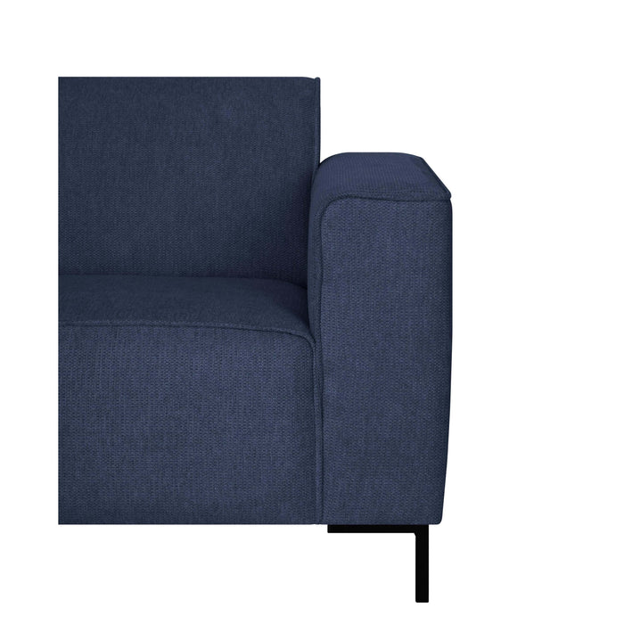 by fonQ Loft Hoekbank Links - Chenille - Donkerblauw