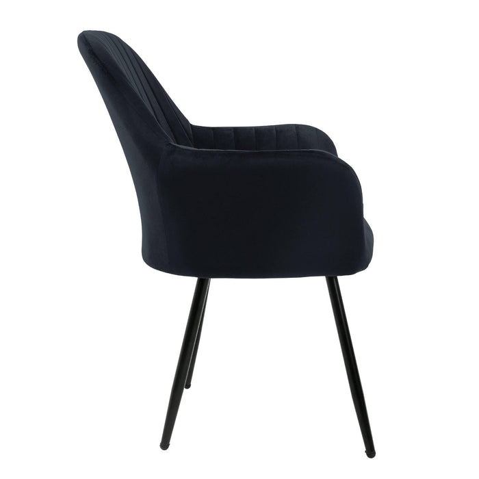 ML-Design Eetkamerstoel Perrin velvet set van 6