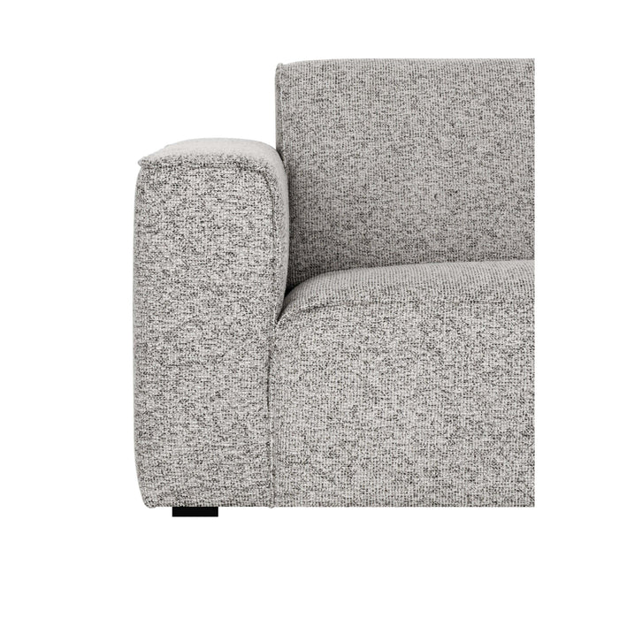 by fonQ Loft Hoekbank Rechts - Chenille Melange - Grijs