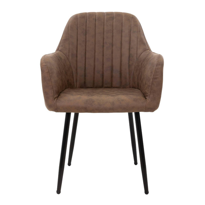 ML-Design Eetkamerstoel Perrin lederlook set van 6