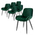 ML-Design Eetkamerstoel Diadema velvet set van 6
