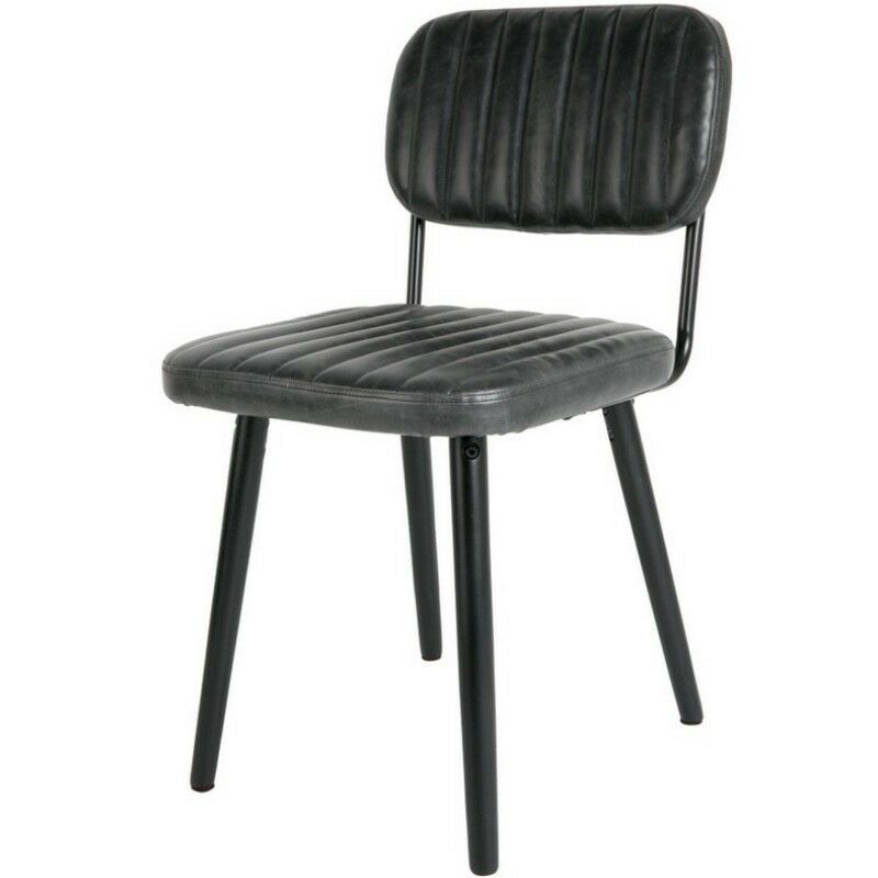 Puur - Vinnes eetkamerstoel PU leer zwart