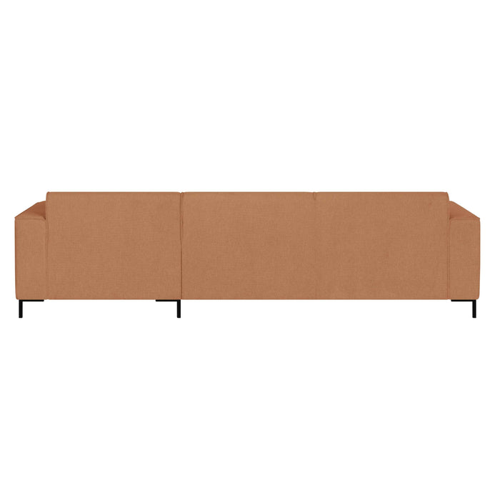 by fonQ Loft Hoekbank met Chaise Longue Rechts - Chenille - Roest