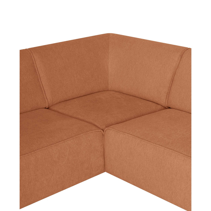 by fonQ Loft Hoekbank Links - Chenille - Roest