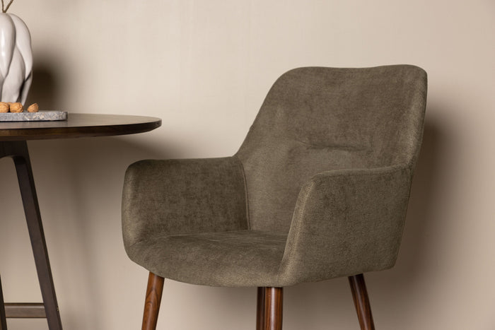 Fjôrd - Eetkamerstoel Donkergrijs - 62x60x90cm - Tomorrow - Set van 2