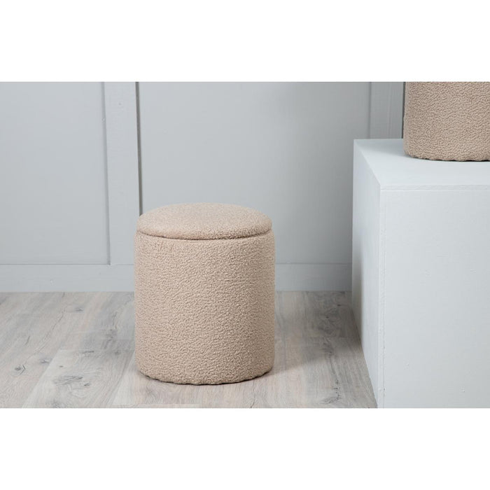 Svea - Zara poef - teddy - beige