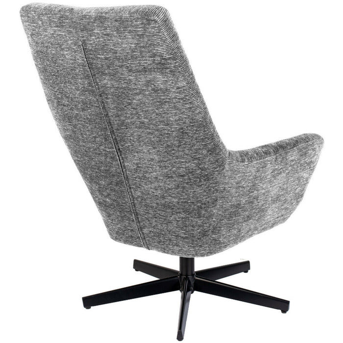 Puur Vogar fauteuil ribstof grijs