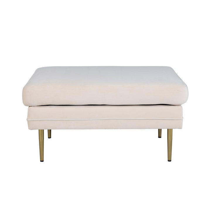 Svea - Tess hocker - velvet - beige