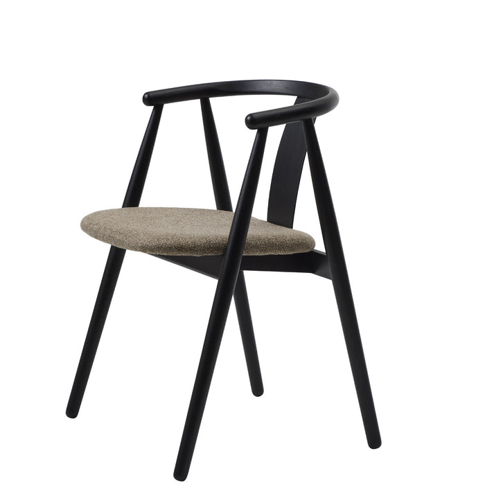 Giga Living - Eetkamerstoel Bruin|Zwart Eikenhout - Relate - Set van 2