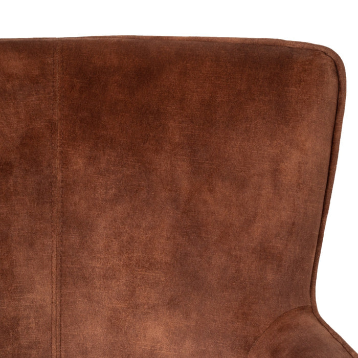 Eetkamerstoel Velvet Brick - Zithoogte 52cm - Stoel Lex - Giga Meubel