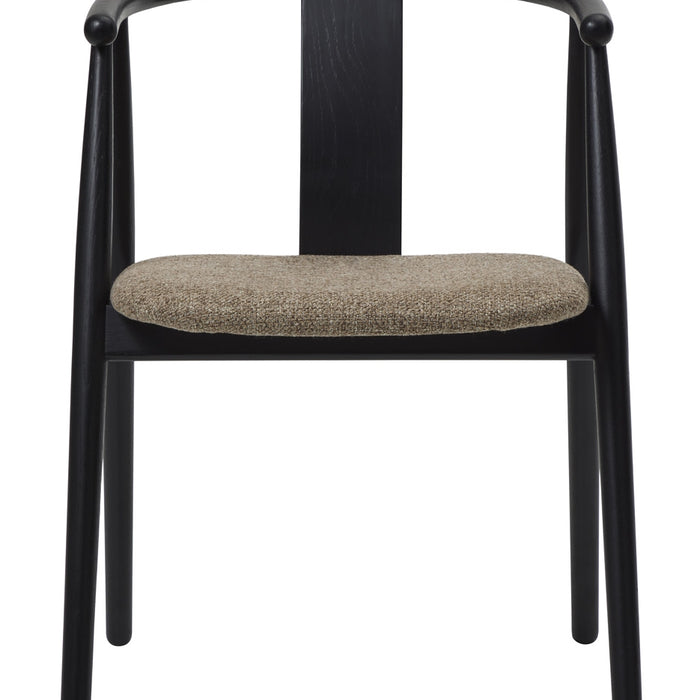 Giga Living - Eetkamerstoel Bruin|Zwart Eikenhout - Relate - Set van 2