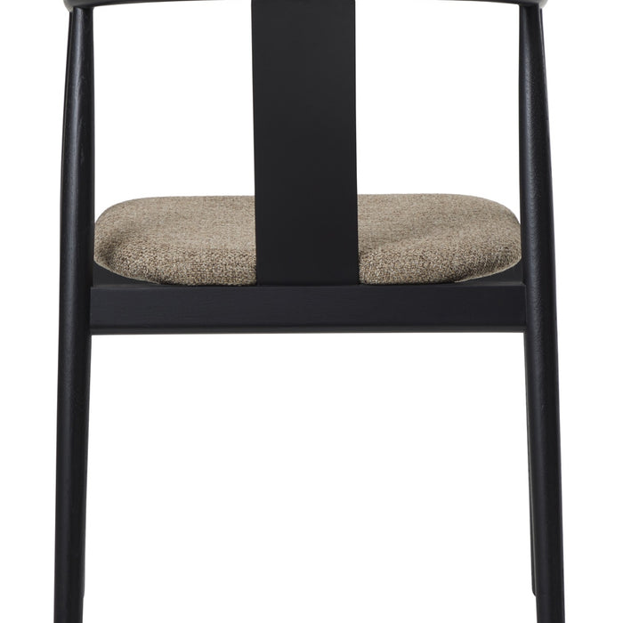 Giga Living - Eetkamerstoel Bruin|Zwart Eikenhout - Relate - Set van 2