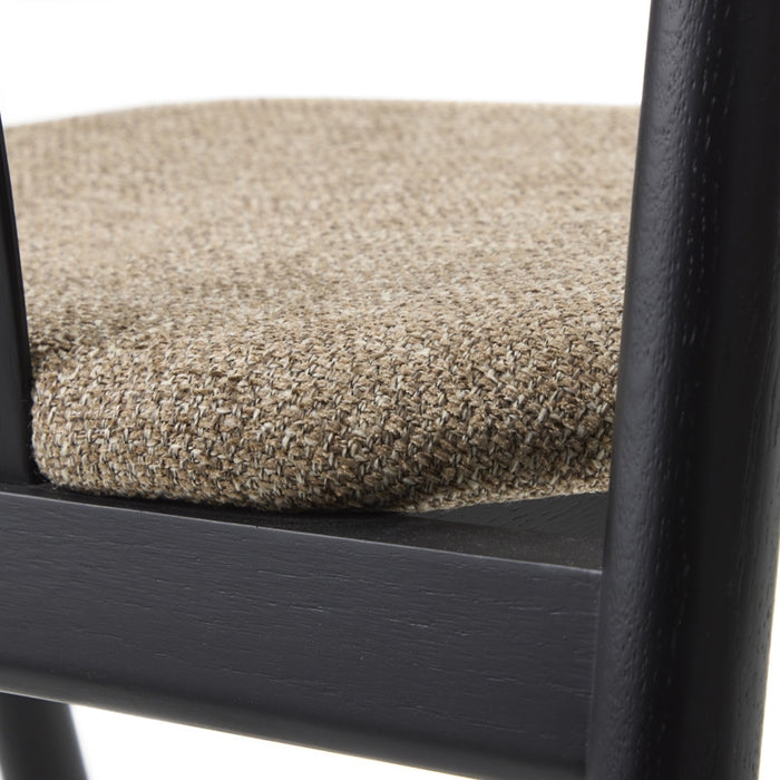 Giga Living - Eetkamerstoel Bruin|Zwart Eikenhout - Relate - Set van 2