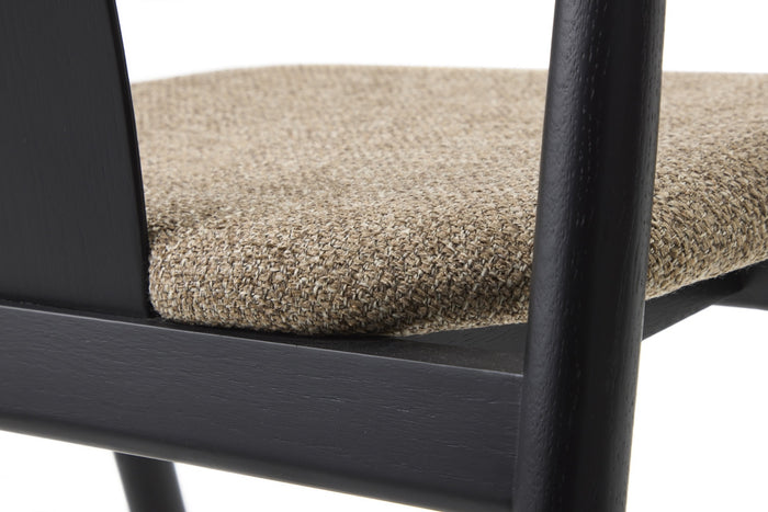 Giga Living - Eetkamerstoel Bruin|Zwart Eikenhout - Relate - Set van 2