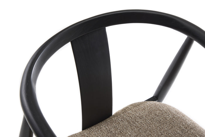 Giga Living - Eetkamerstoel Bruin|Zwart Eikenhout - Relate - Set van 2