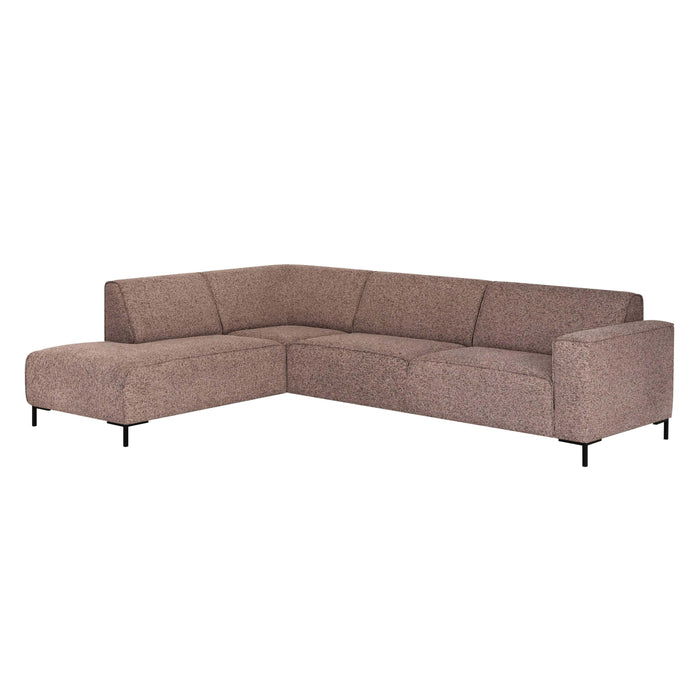 by fonQ Loft Hoekbank Links - Chenille Melange - Blush